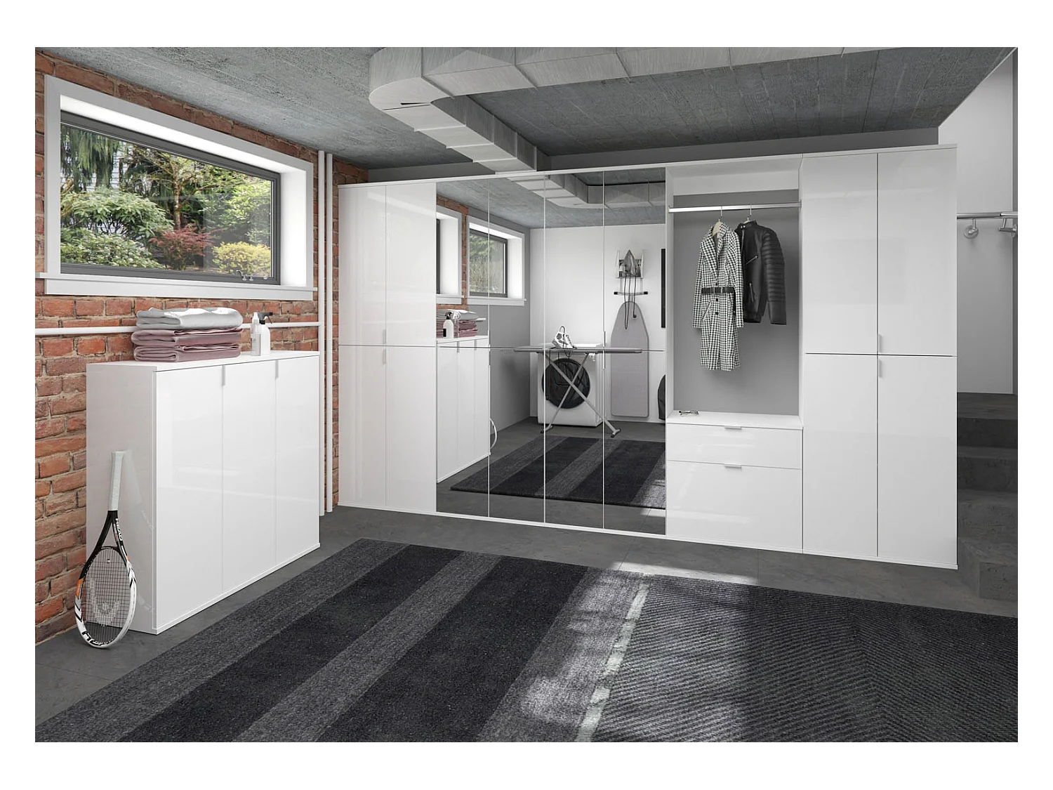 ProjektX Kommode 6 Türen weiß.