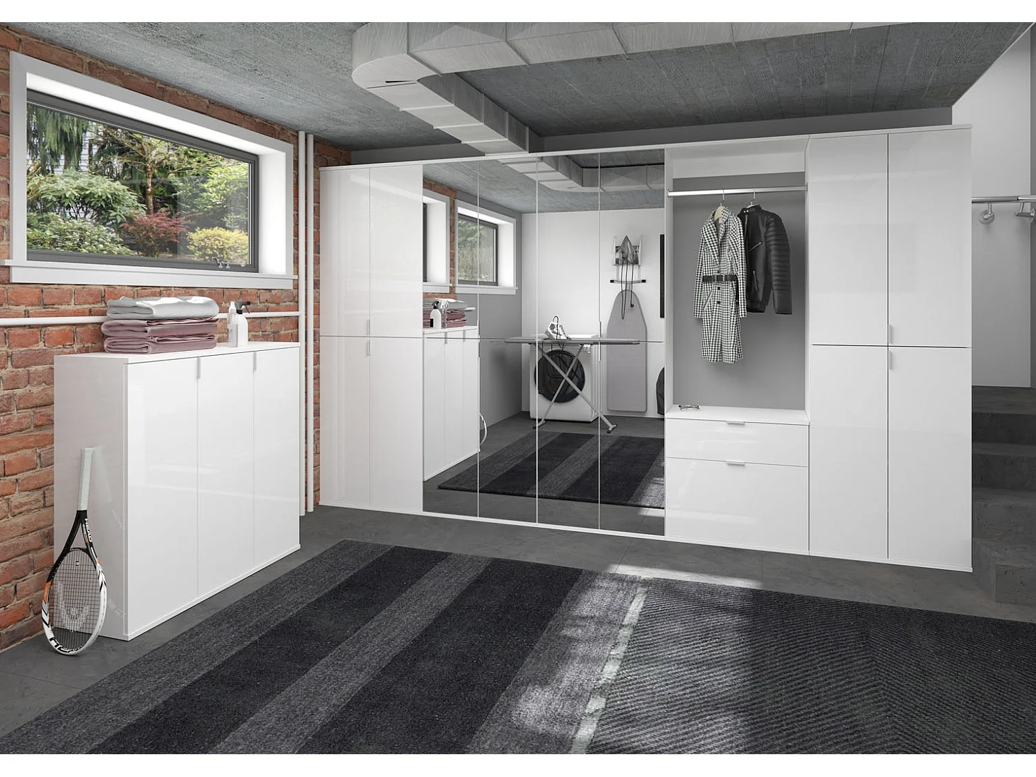 ProjektX commode 6 portes blanche.