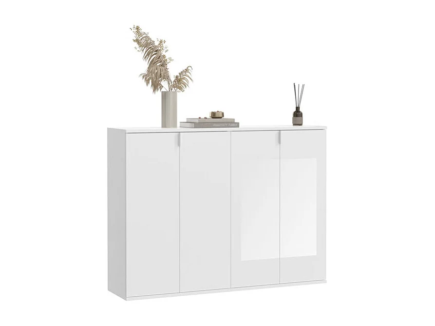 ProjektX commode 4 portes blanche.