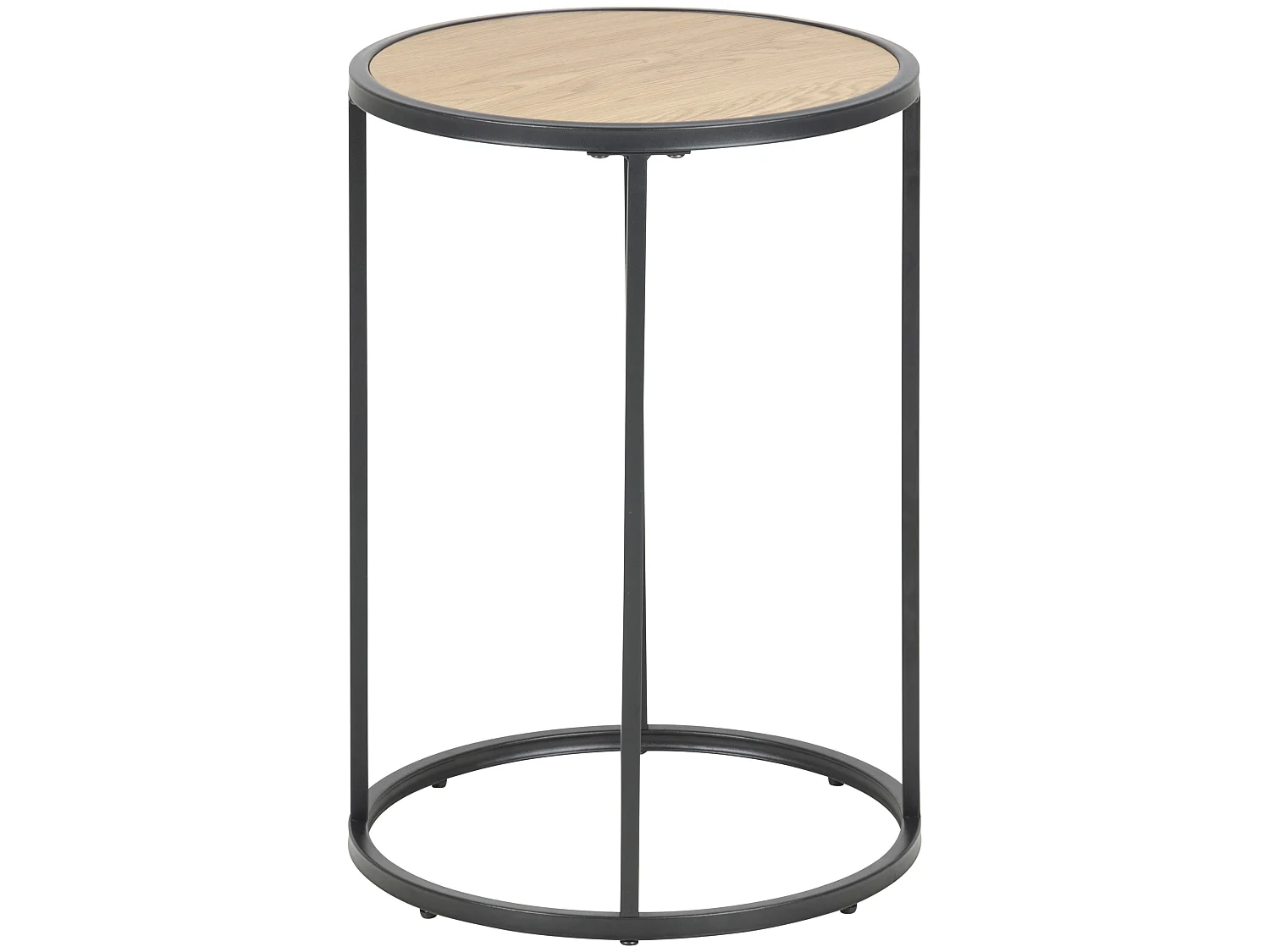 Sea Table basse, chêne, métal noir.