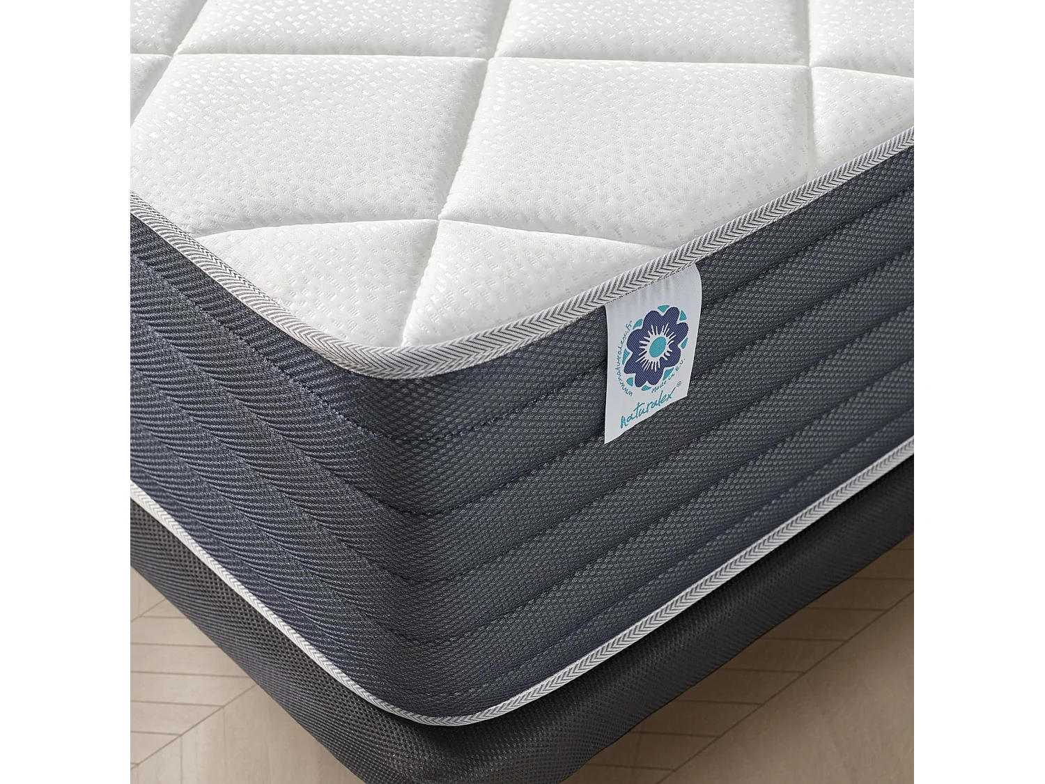 Naturalex - Matelas Aura à ressorts ensachés 160x200 cm - Épais 30 cm - Visco Thermorégulateur - Tissu Premium - Confort - Haute Qualité - Respirabilité optimale