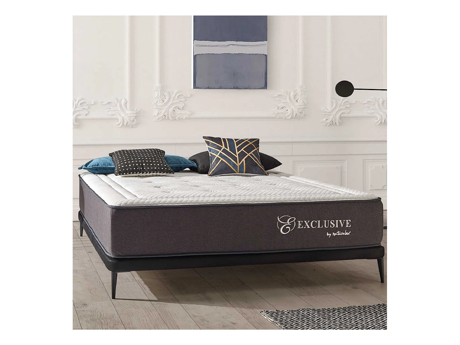 Naturalex - Exclusive à ressorts ensachés 140x200 cm - Épais 30 cm - Visco Thermorégulateur - Tissu Premium - Confort - Haute Qualité - Respirabilité optimale