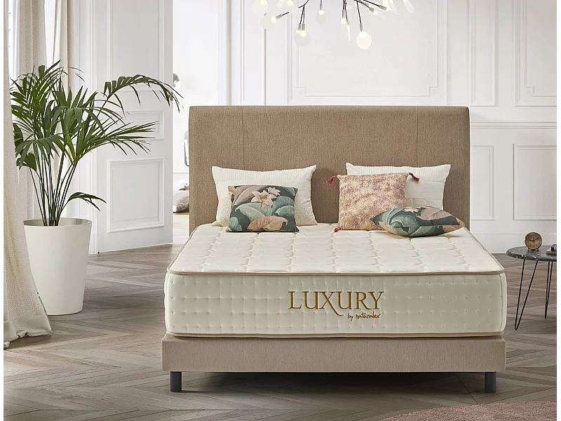 Naturalex - Luxury à ressorts ensachés 140x200 cm - Épais 30 cm - Visco Thermorégulateur - Tissu Premium - Confort - Haute Qualité - Respirabilité optimale
