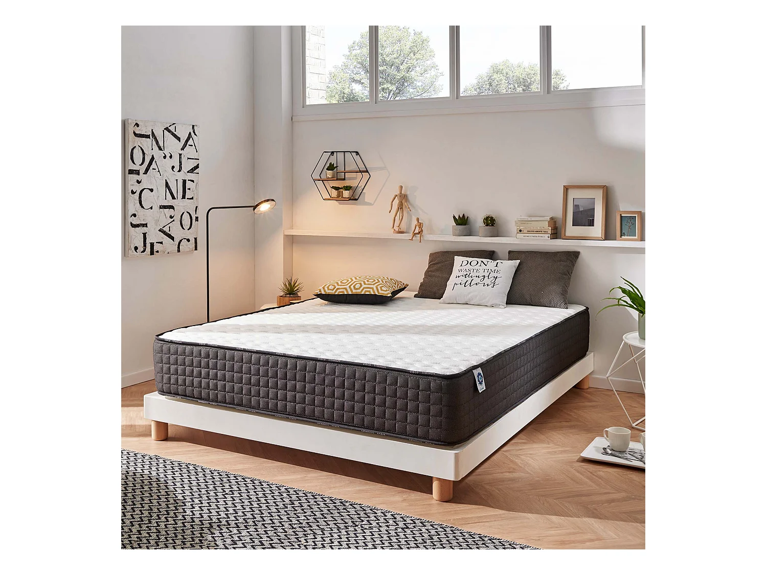 Naturalex - Titanium à ressorts ensachés 140x200 cm - Épais 30 cm - Visco Thermorégulateur - Tissu Premium - Confort - Haute Qualité - Respirabilité optimale