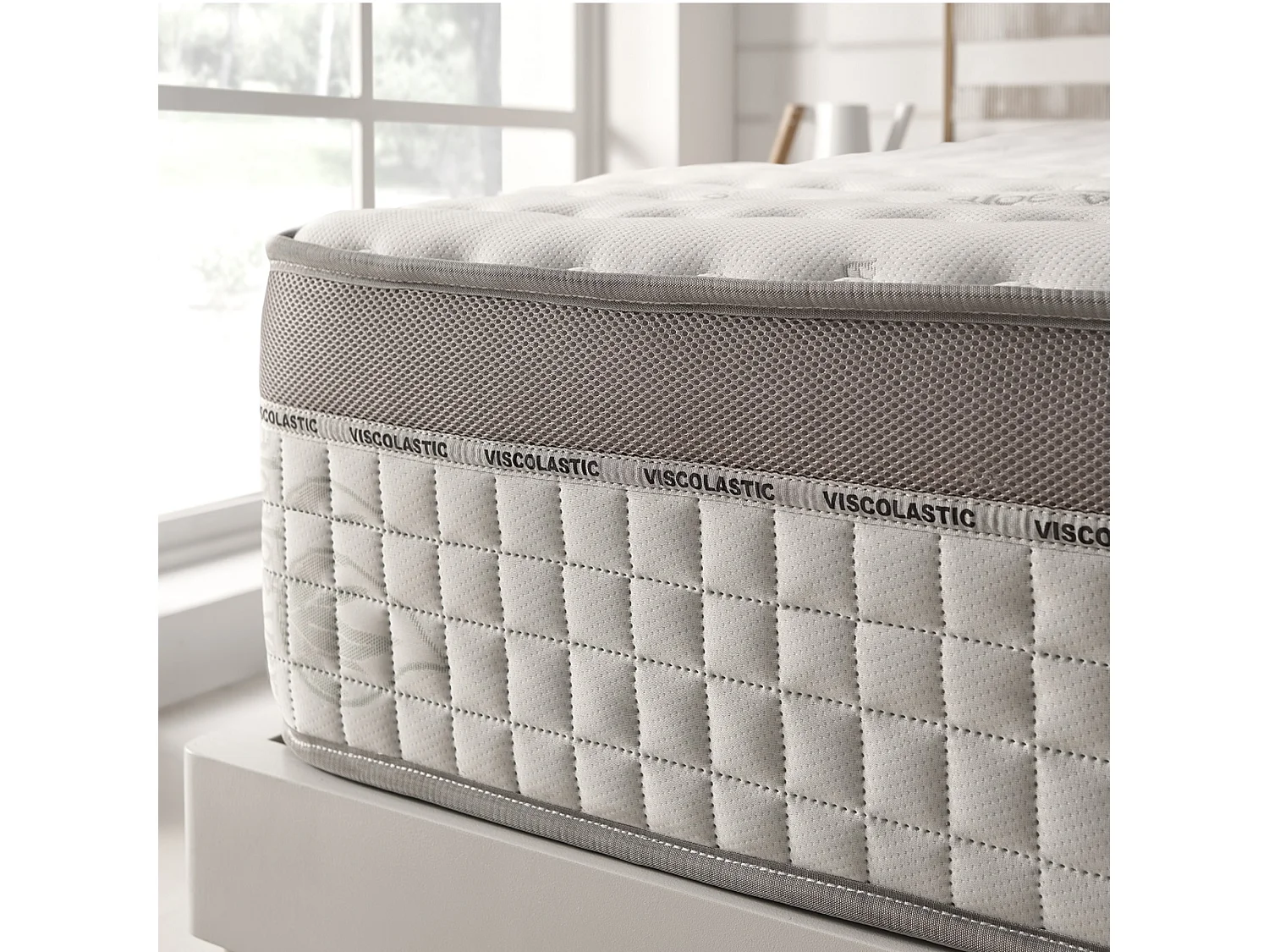 Naturalex - Extra-visco à ressorts ensachés 160x200 cm - Épais 30 cm - Visco Thermorégulateur - Tissu Premium - Confort - Haute Qualité - Respirabilité optimale