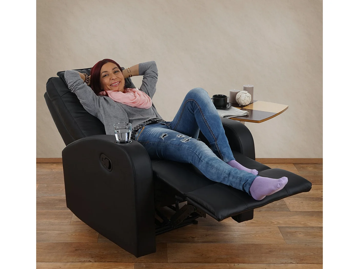 Relaxfauteuil Brussel,  zwart