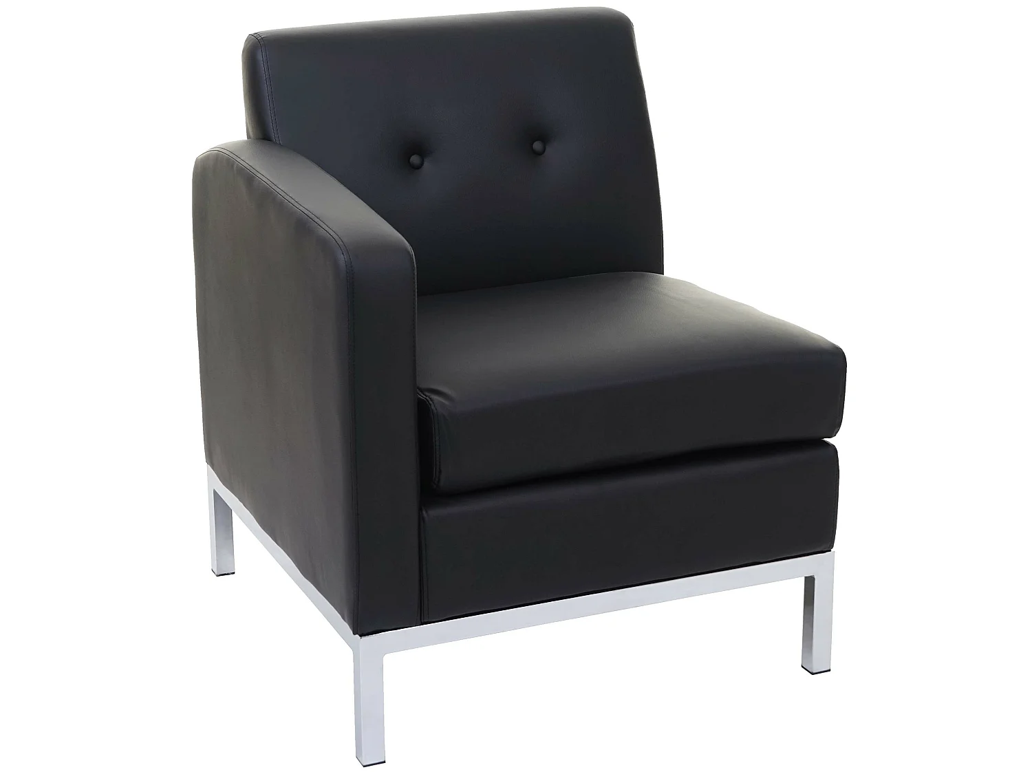 Sessel MCW-C19 Seitenteil Erweiterbar, Schwarz