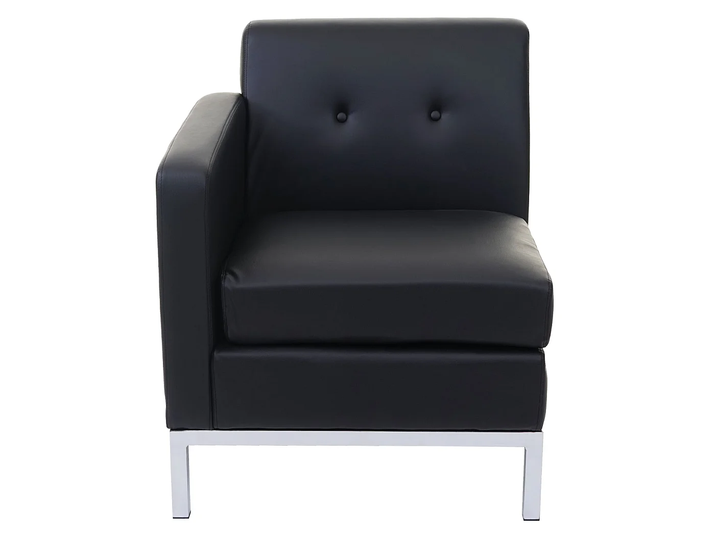 Sessel MCW-C19 Seitenteil Erweiterbar, Schwarz