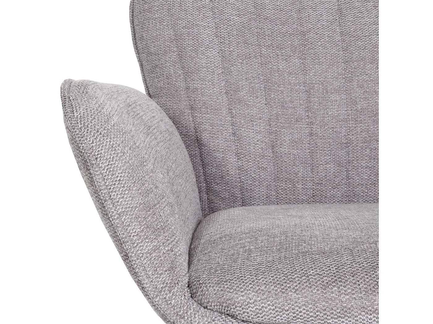 Tabouret de bar MCW-M67,  gris clair pied noir