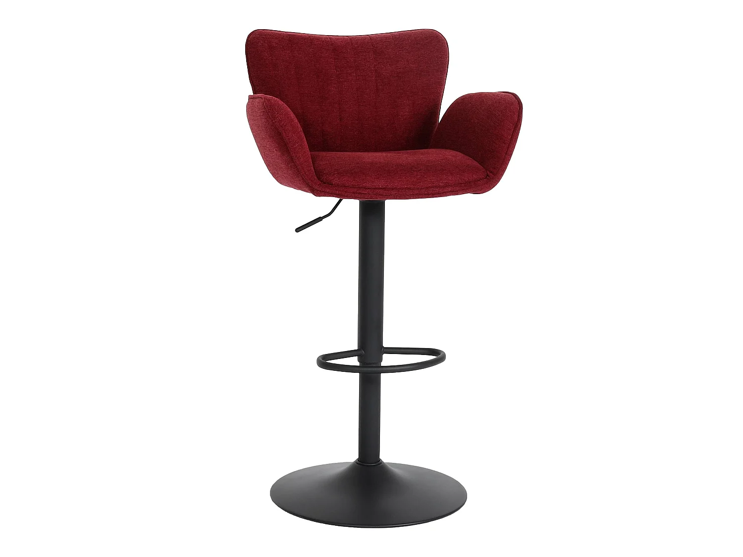 Barhocker MCW-M67, Bordeaux Fuß schwarz