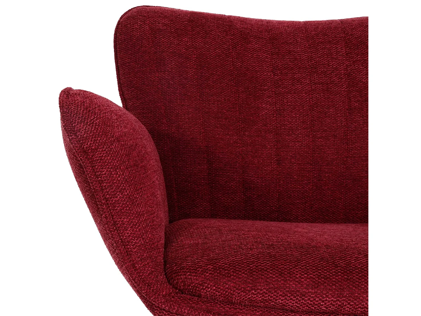 Barkruk MCW-M67,  bordeauxrood, voet zwart