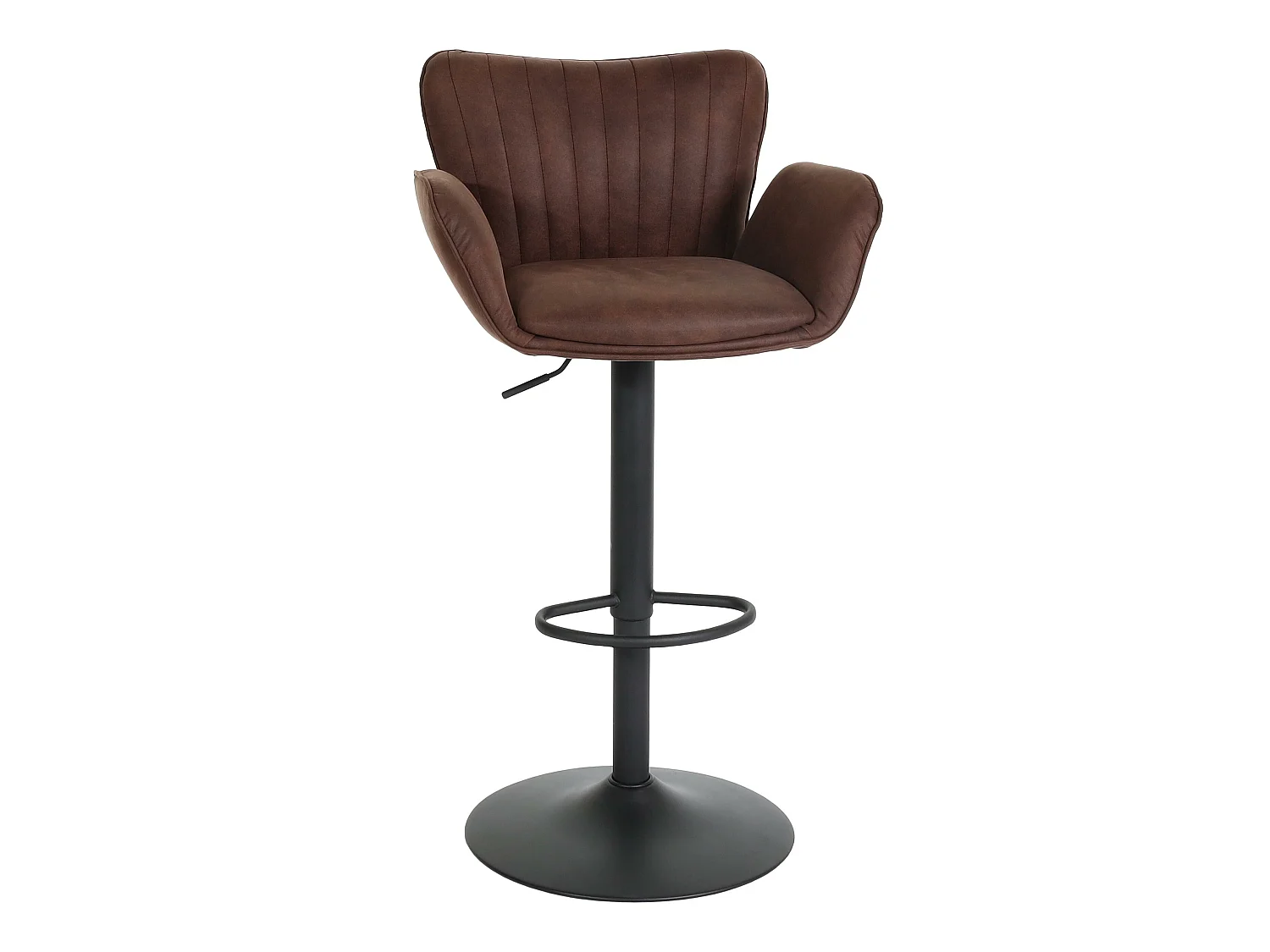 Barhocker MCW-M67, Dunkelbraun Fuß schwarz