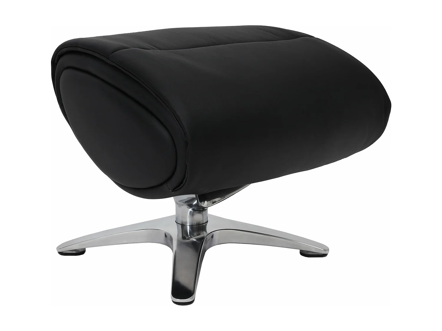 Relaxsessel mit Hocker MCW-K98, Schwarz