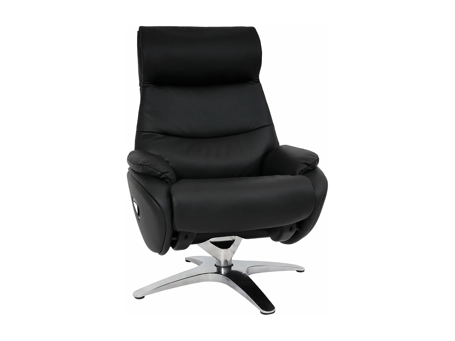 Relaxsessel mit Hocker MCW-K98, Schwarz