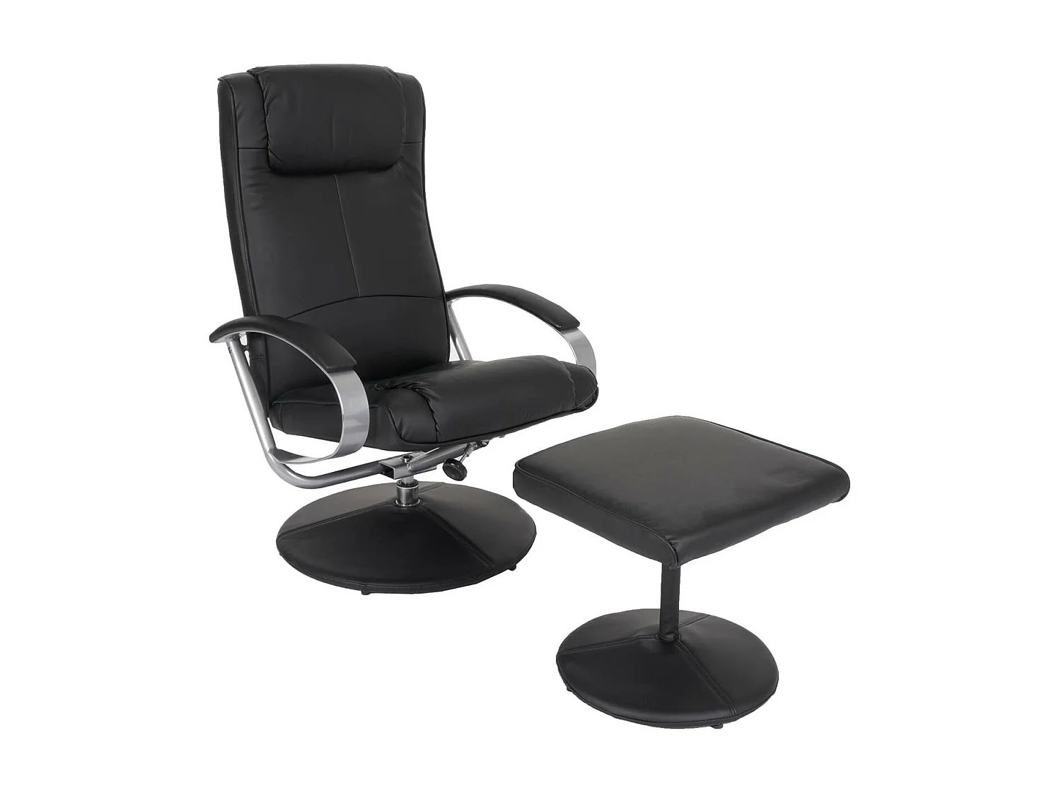 Leżanka Siena z taboretem,  czarny