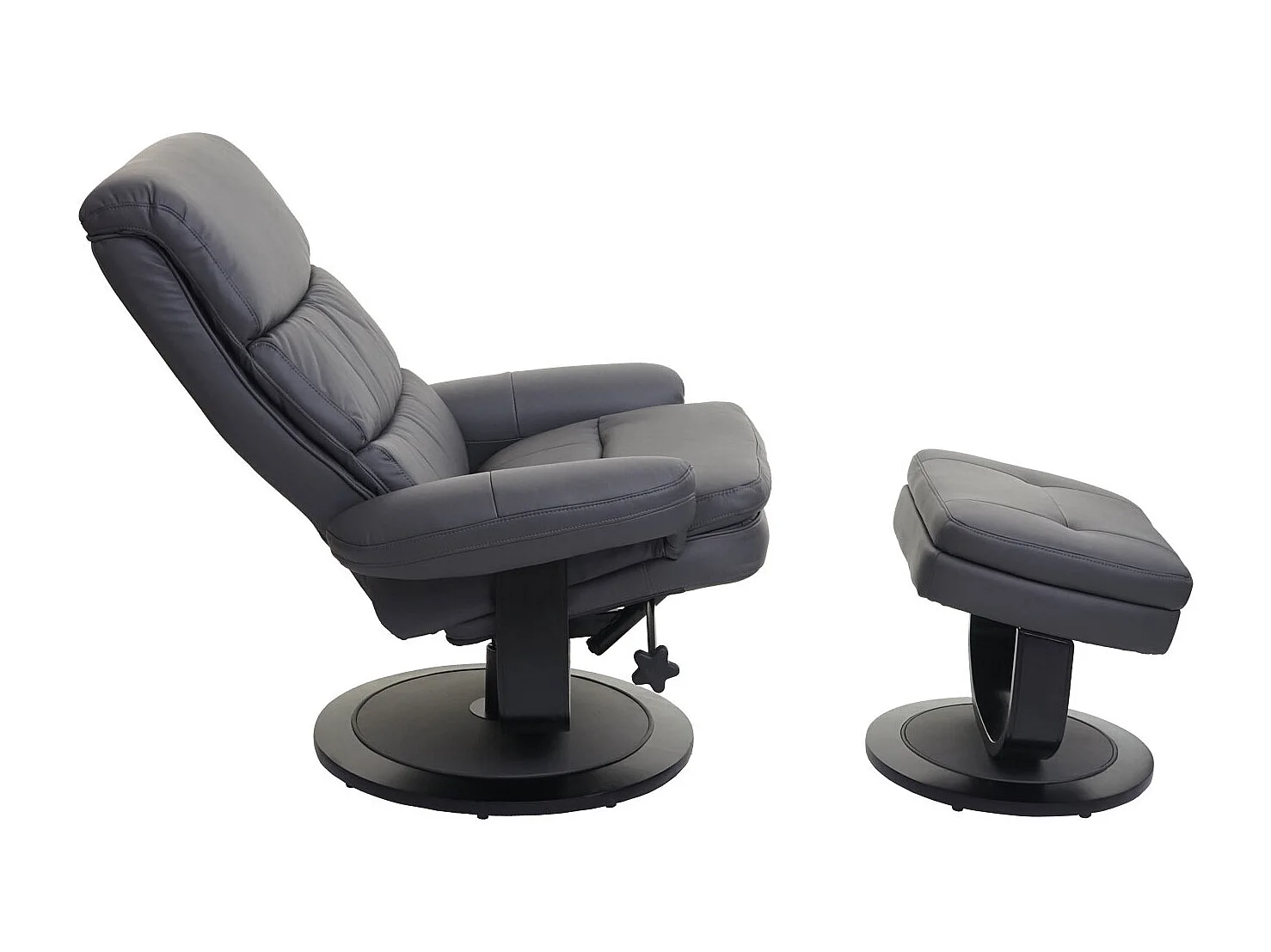 Relaxsessel MCW-C16, Kunstleder mattgrau