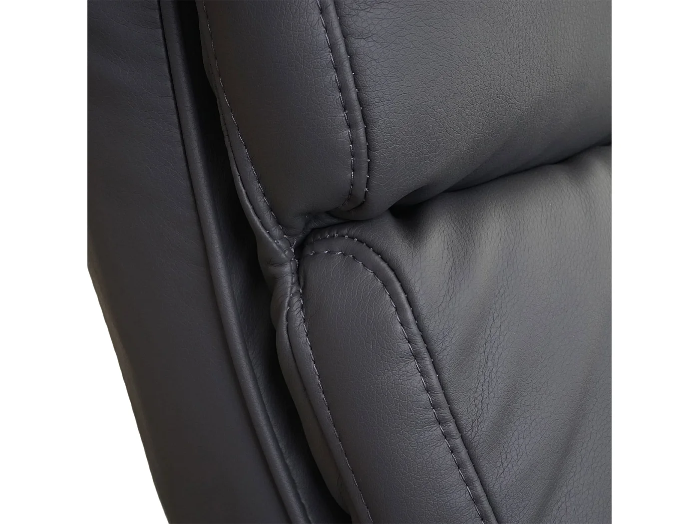 Relaxsessel MCW-C16, Kunstleder mattgrau