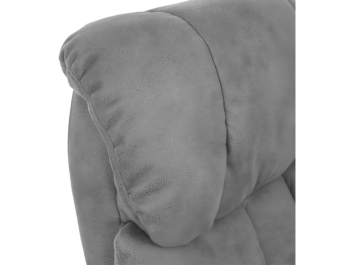 Leżanka Windsor 2,  jasnoszary, naturalny brąz