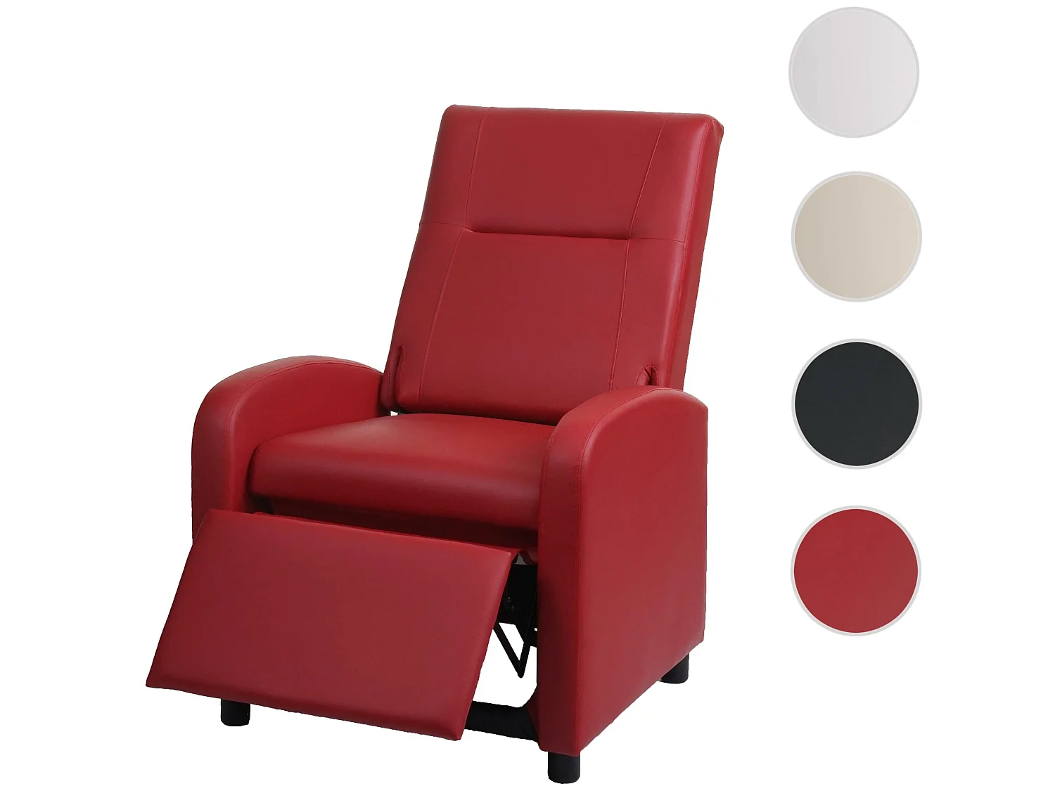 Relaxfauteuil MCW-H18,  rood