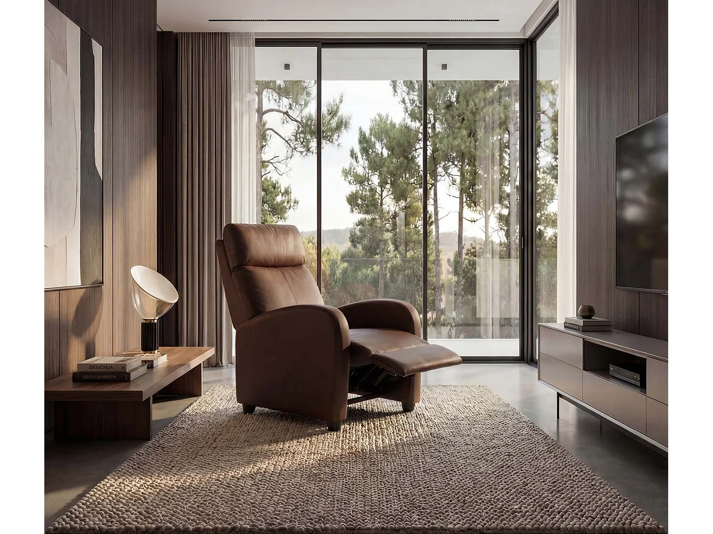 Relaxsessel Dallas, Braun