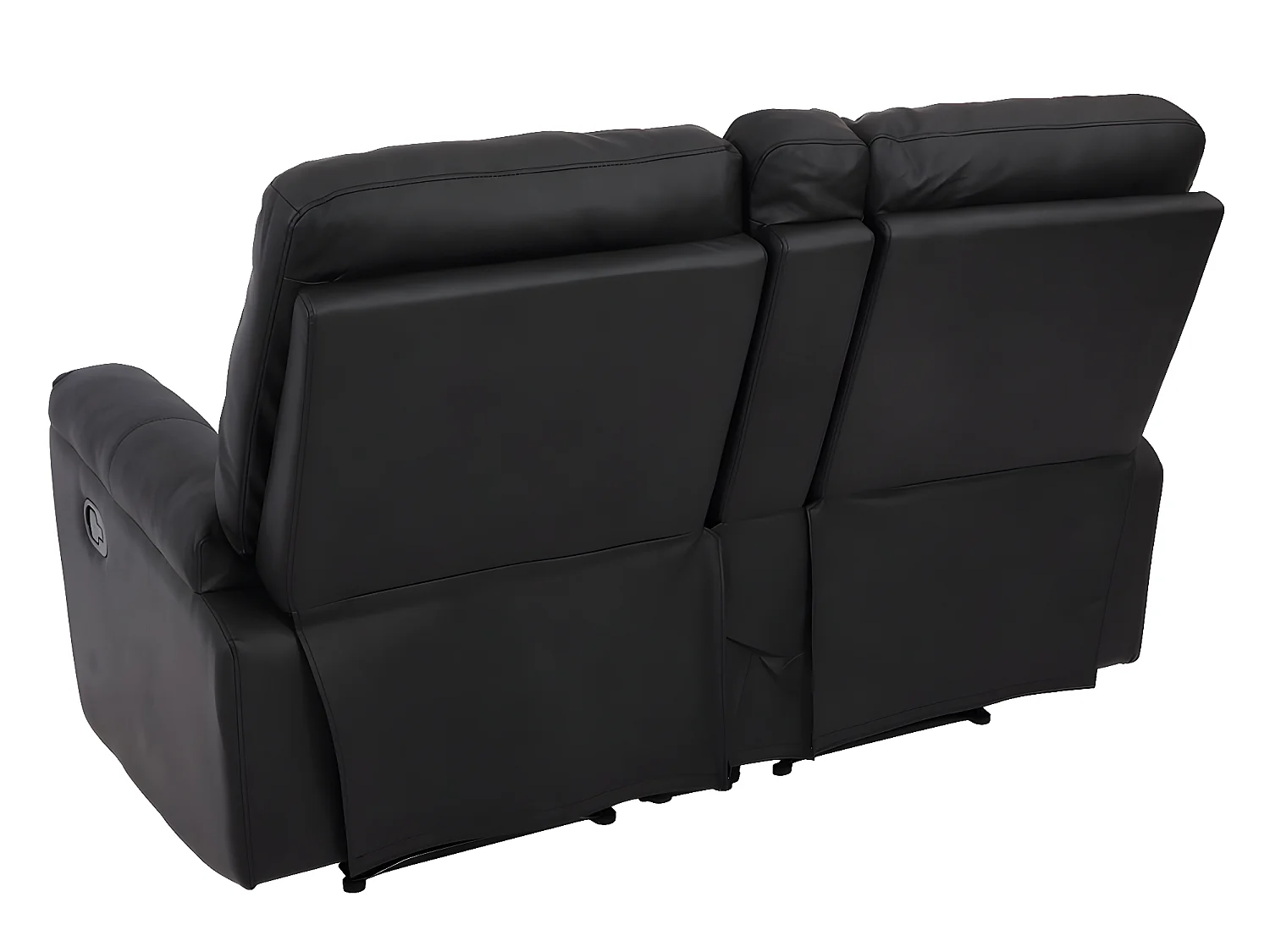 2-zits bioscoopstoel MCW-K17,  kunstleder zwart
