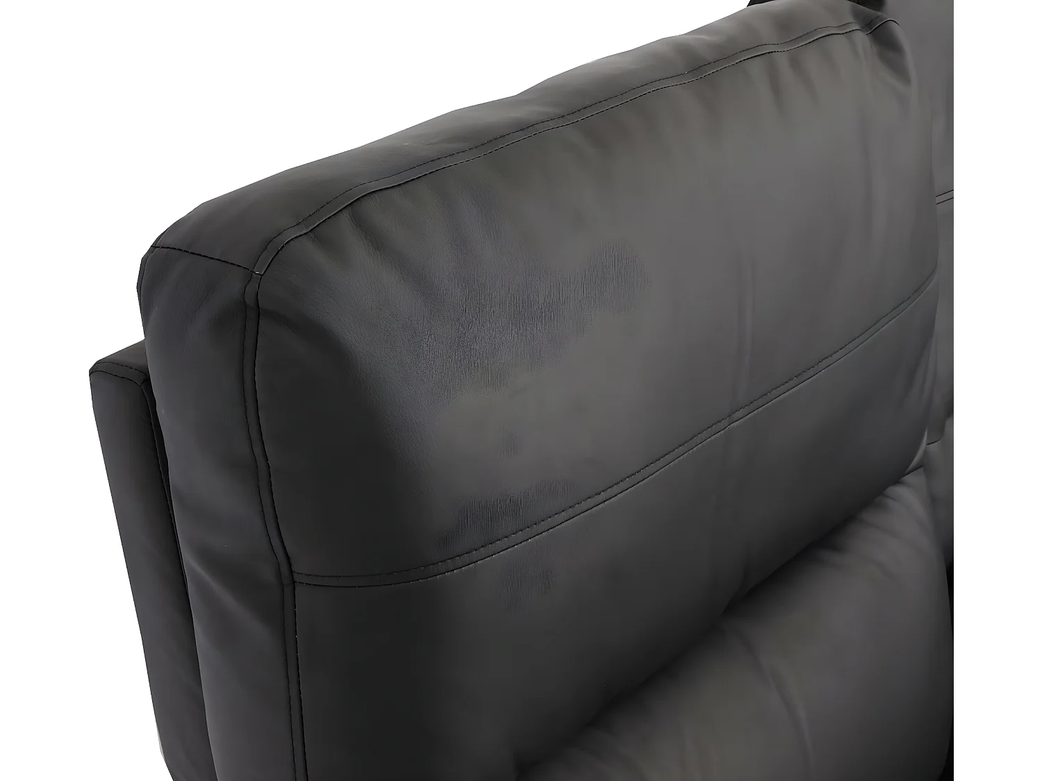 2-zits bioscoopstoel MCW-K17,  kunstleder zwart