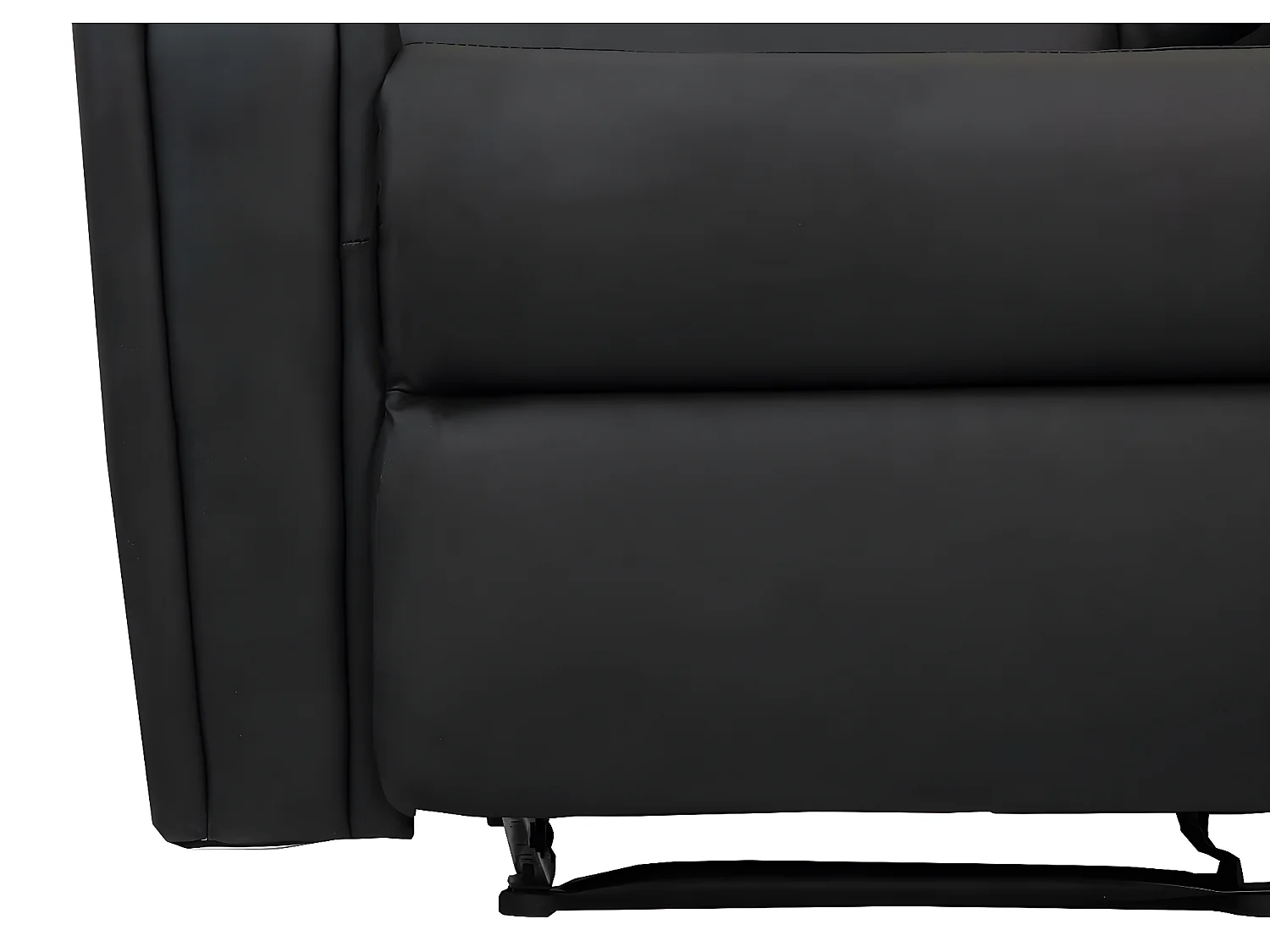 2-zits bioscoopstoel MCW-K17,  kunstleder zwart