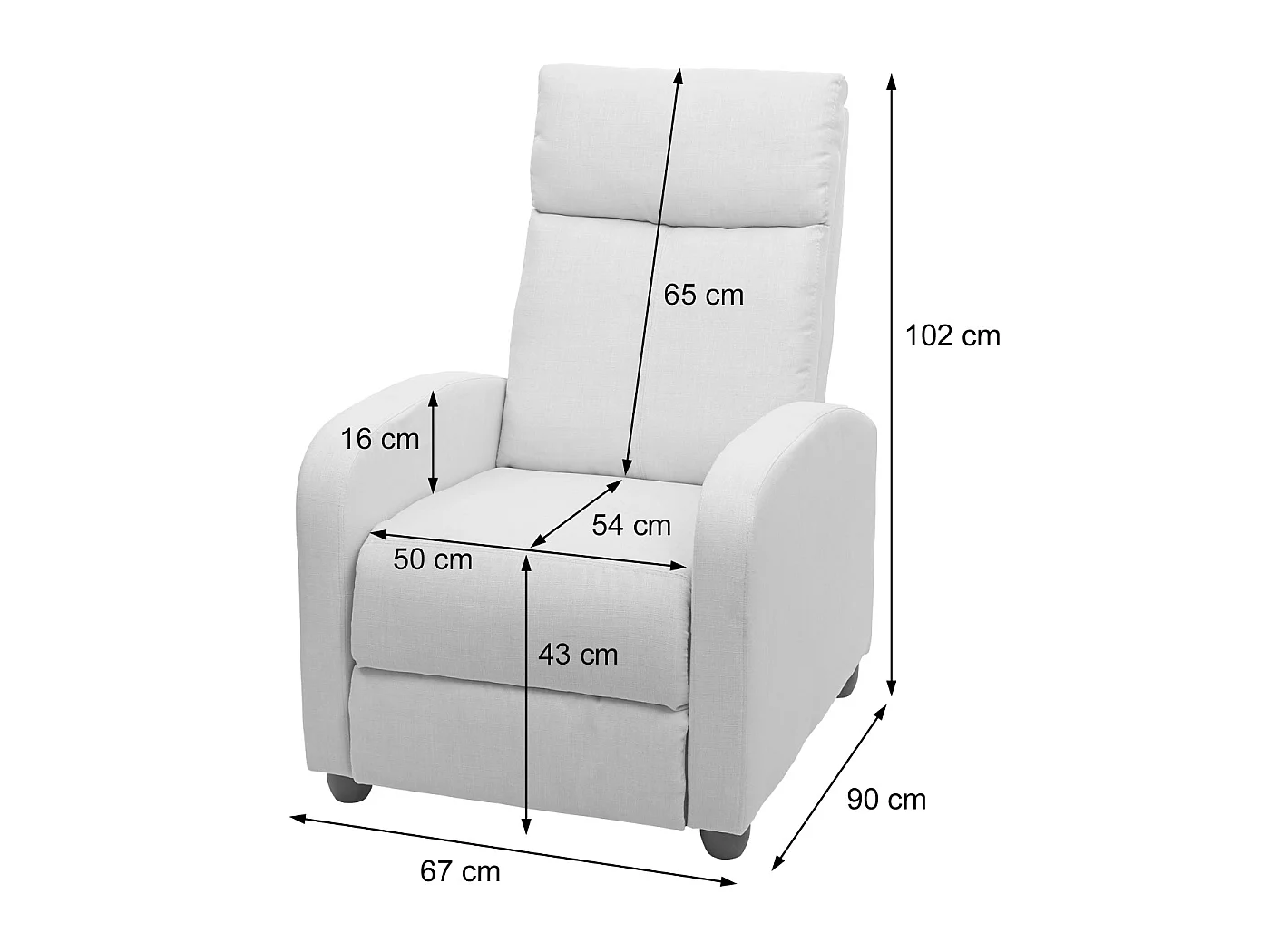 Relaxsessel MCW-F76, Vintage Wildlederimitat