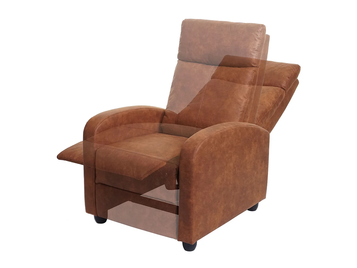 Relaxsessel MCW-F76, Vintage Wildlederimitat