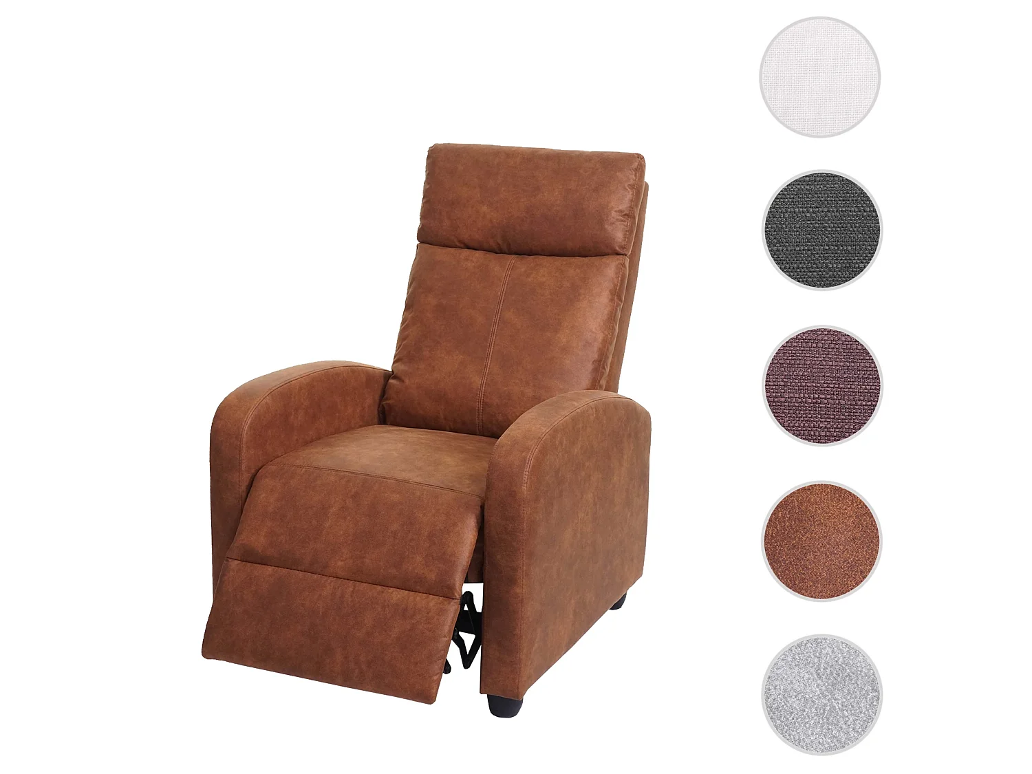 Relaxsessel MCW-F76, Vintage Wildlederimitat