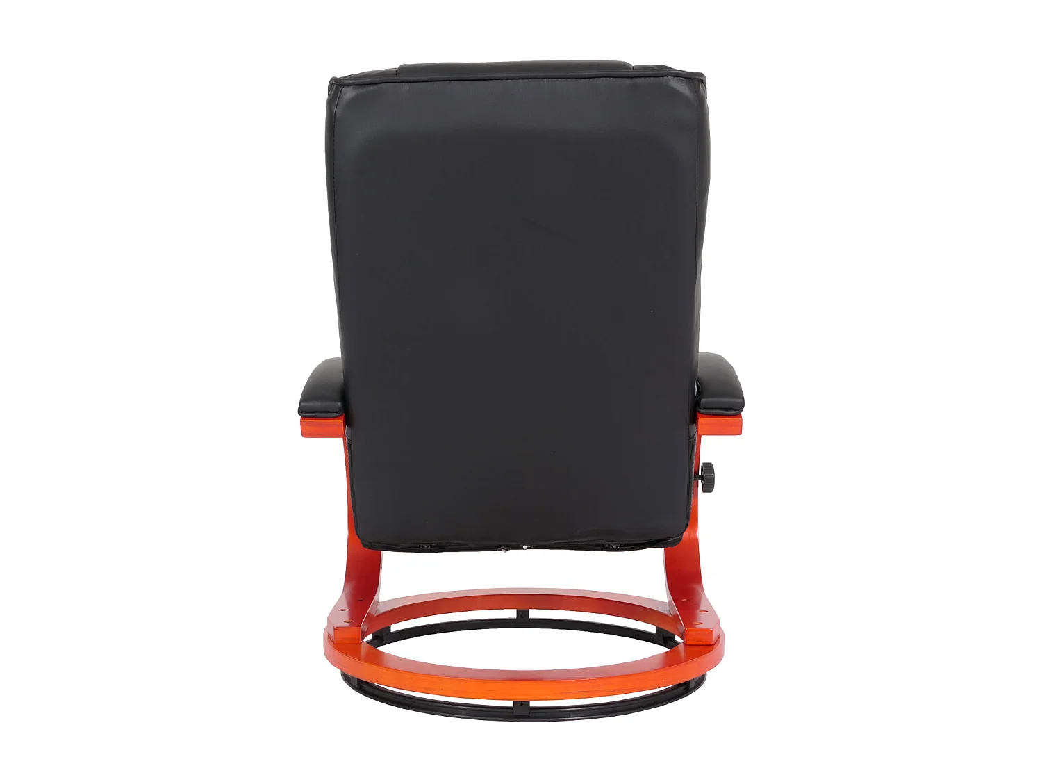 Relaxfauteuil Aprilia met voetenbank,  zwart