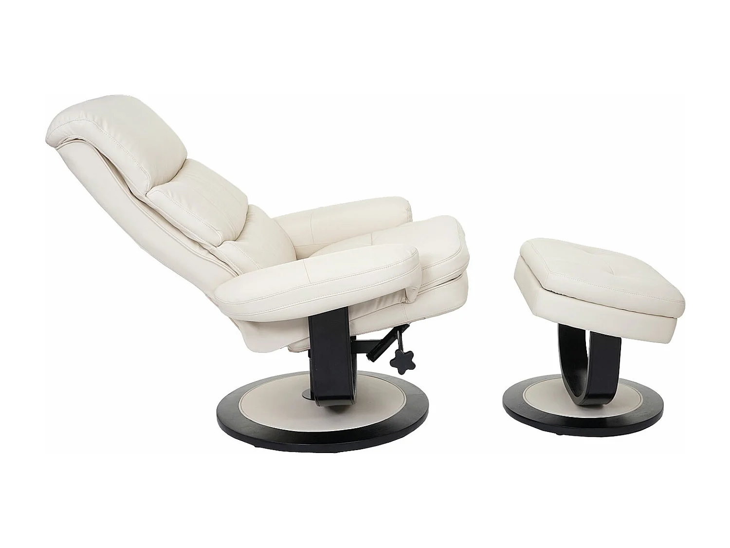 Relaxfauteuil MCW-C16,  kunstleer crème