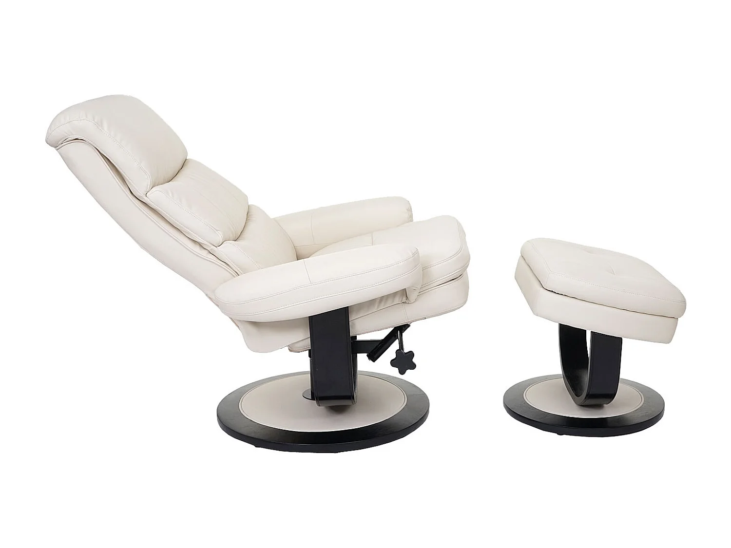 Leżanka MCW-C16,  sztuczna skóra kremowy