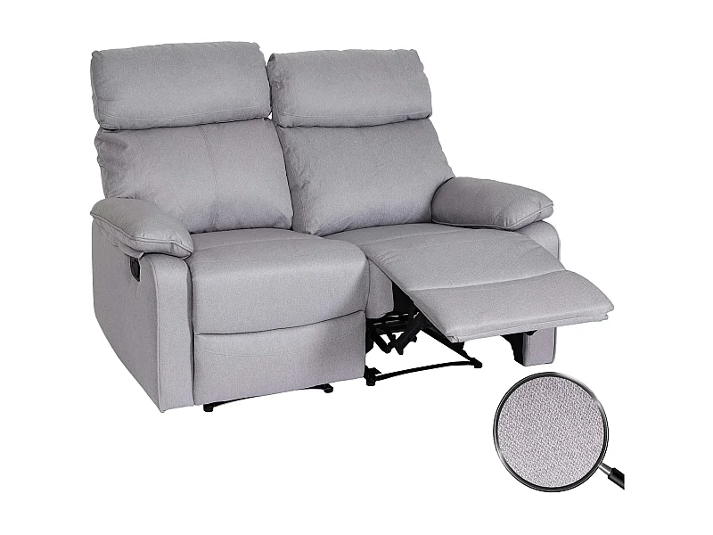 Fauteuil de cinéma 2 places MCW-L93,  gris clair