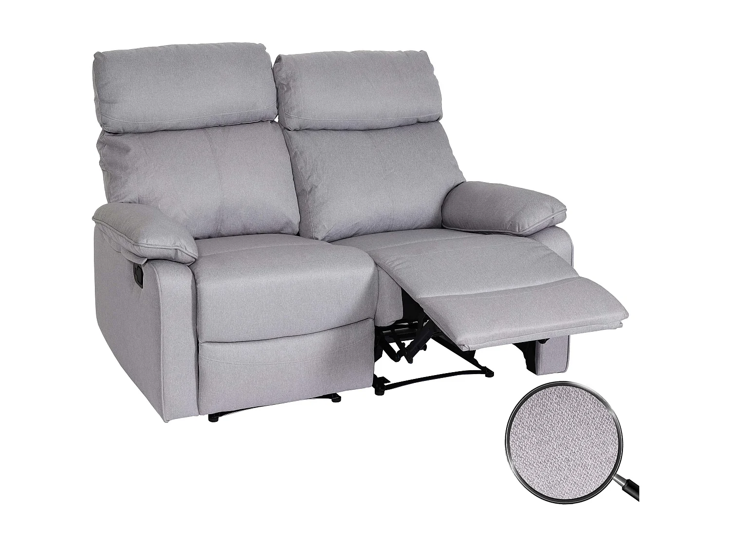 Silla de cine de 2 plazas MCW-L93,  gris claro