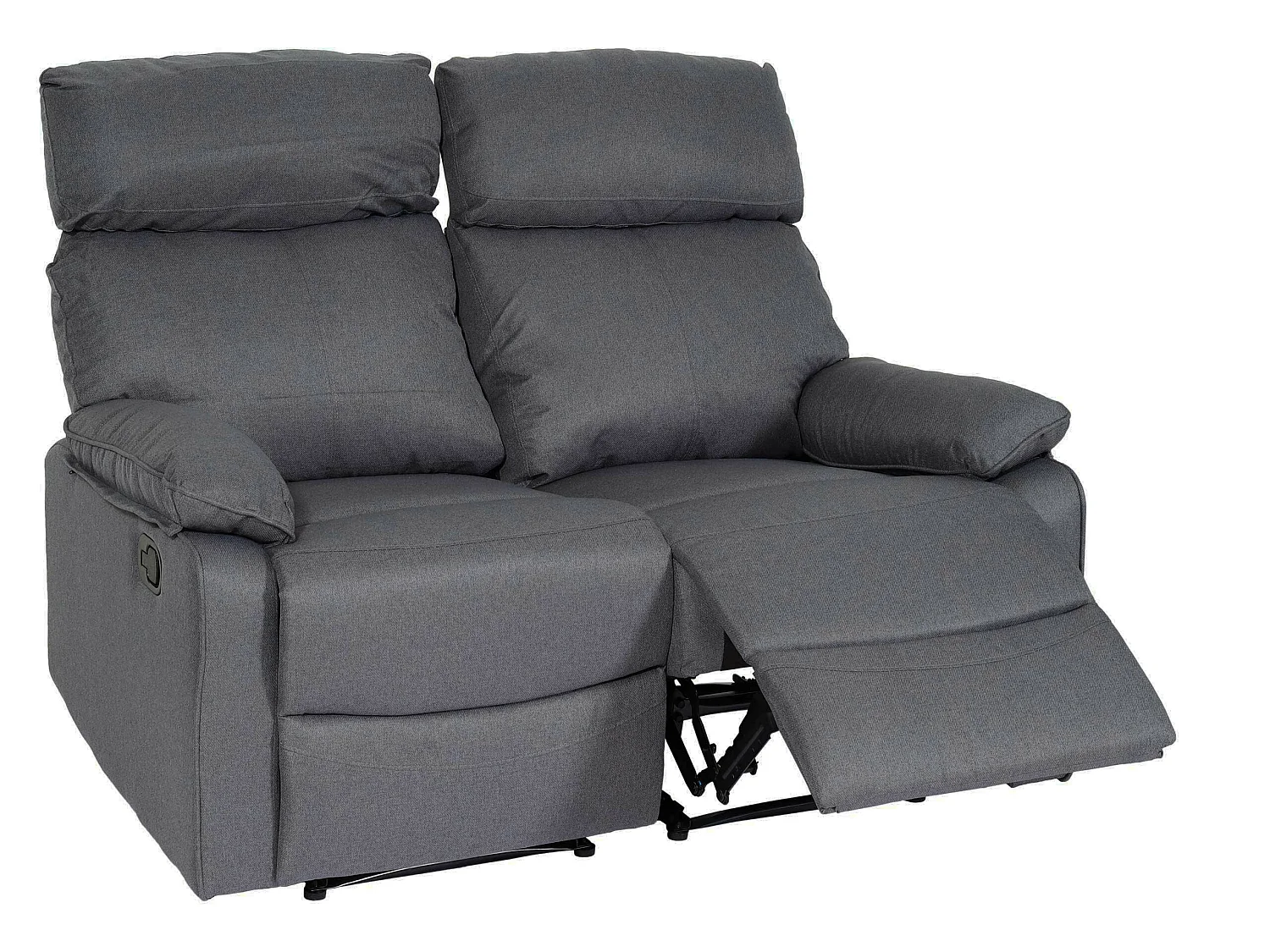 2-zits bioscoopstoel MCW-L93,  donkergrijs