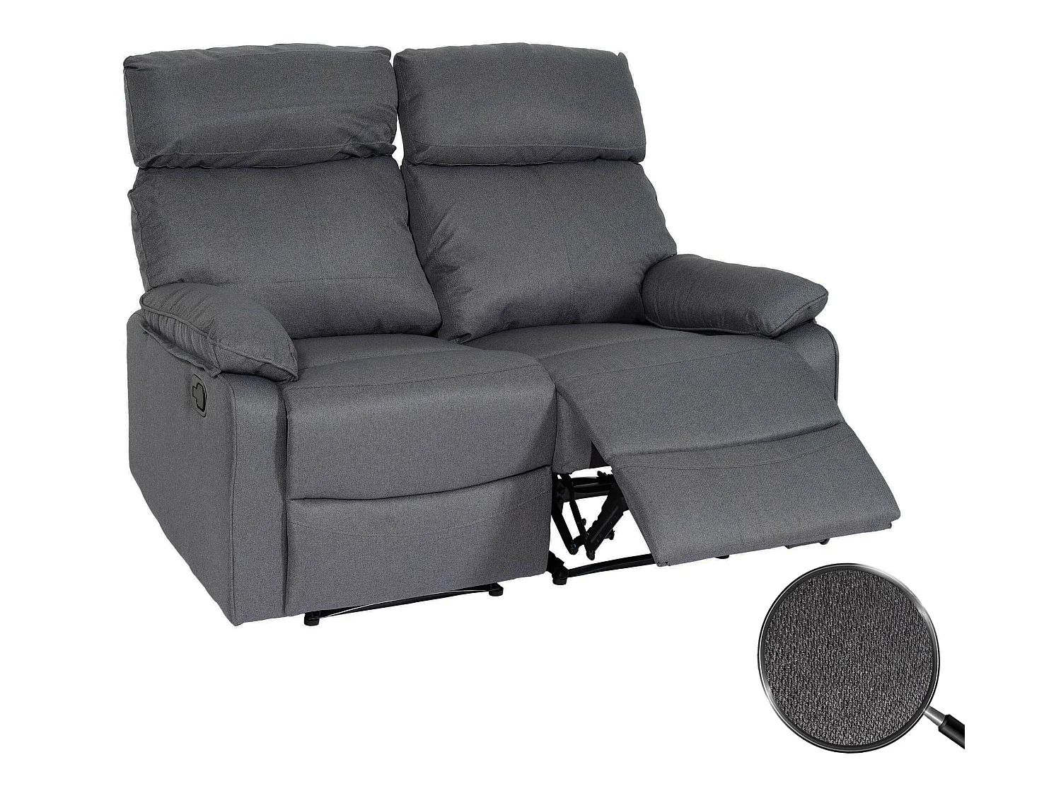 Fauteuil de cinéma 2 places MCW-L93,  gris foncé