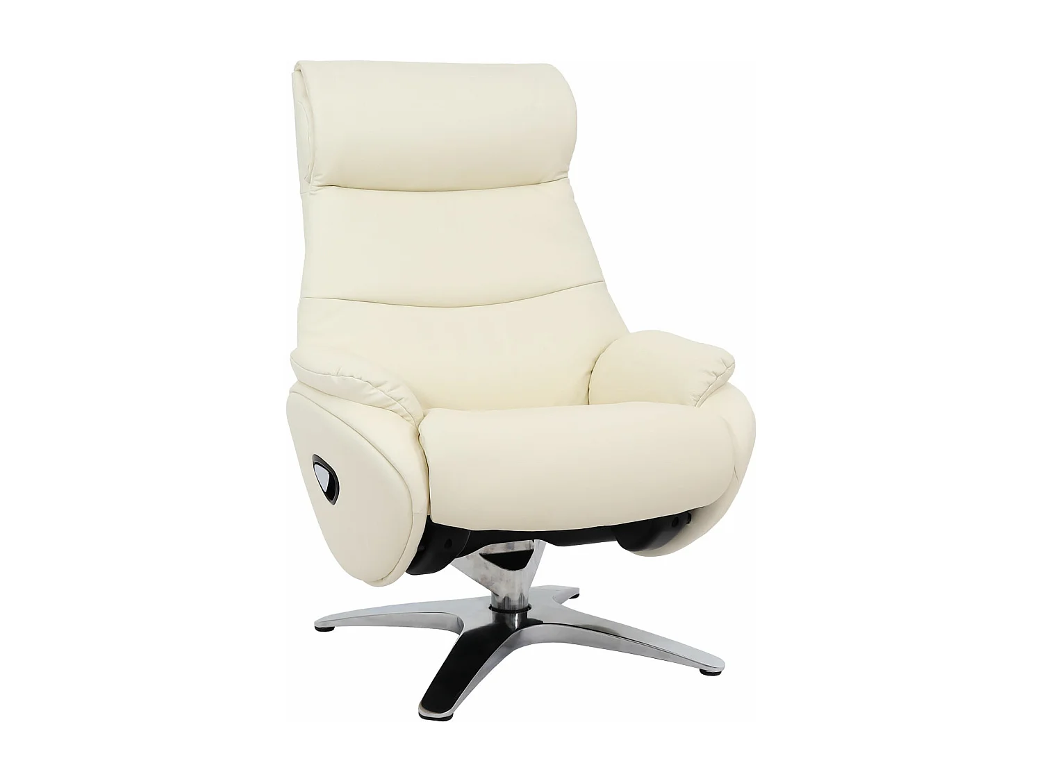 Relaxfauteuil met voetenbank MCW-K98,  crème-wit