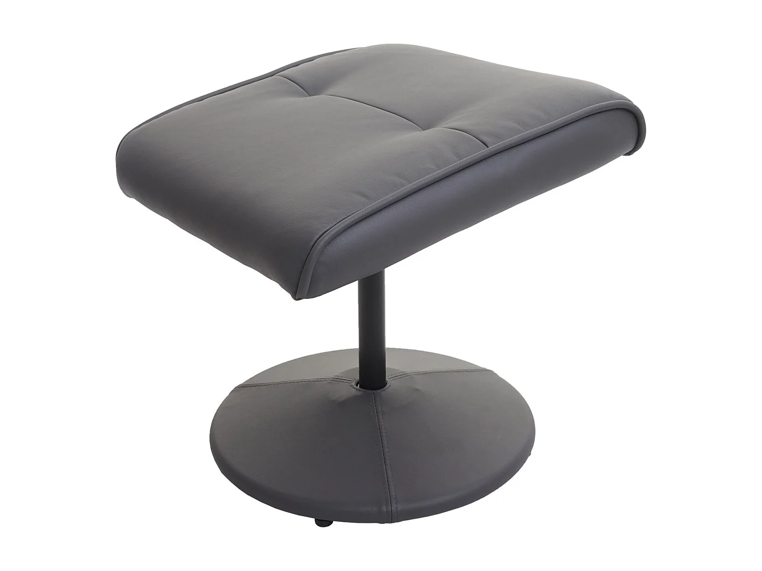 Relaxfauteuil Stockholm,  kunstleer, mat grijs