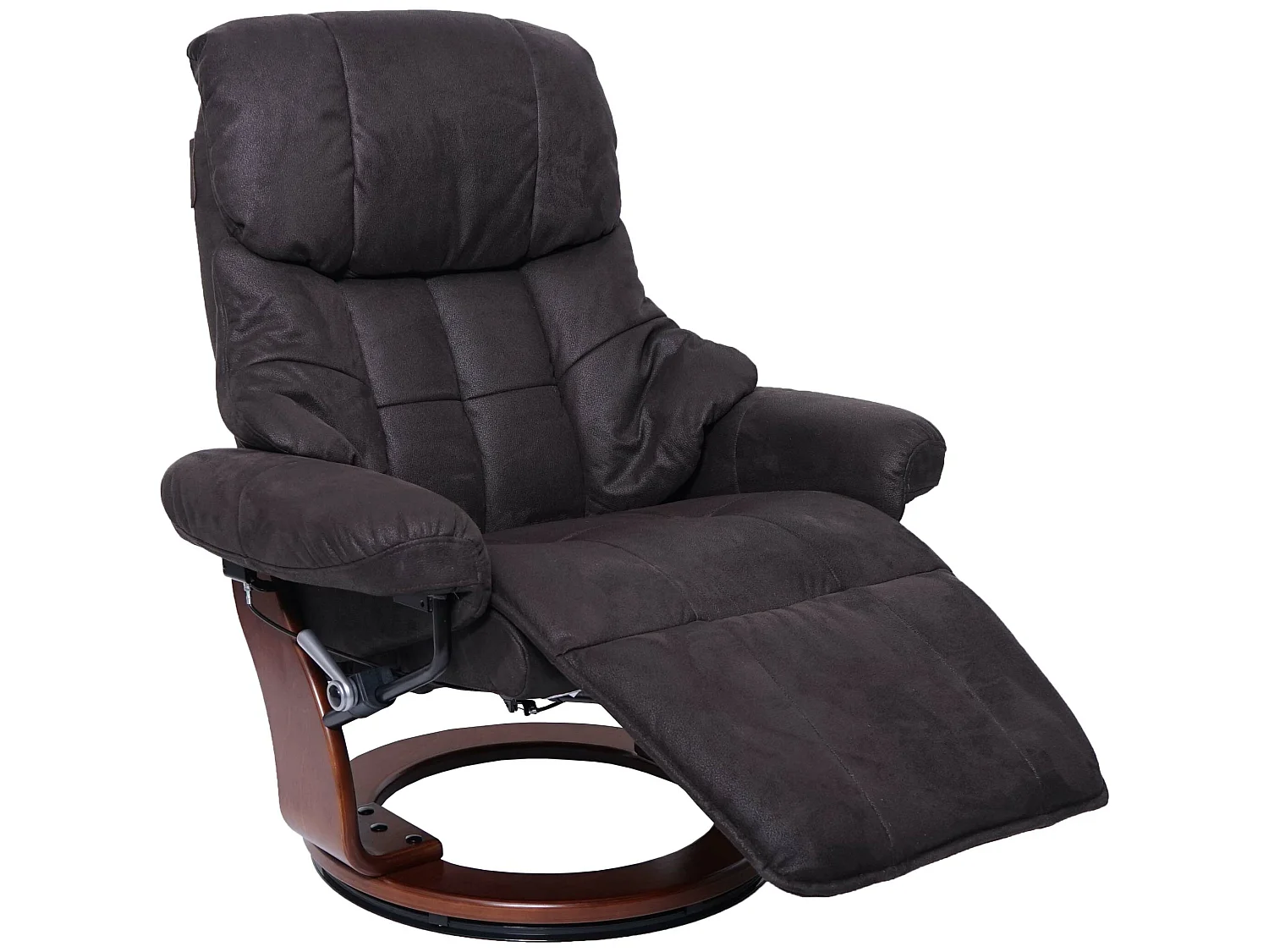 Relaxsessel Windsor 2, Braun-schwarz, Walnuss-Optik