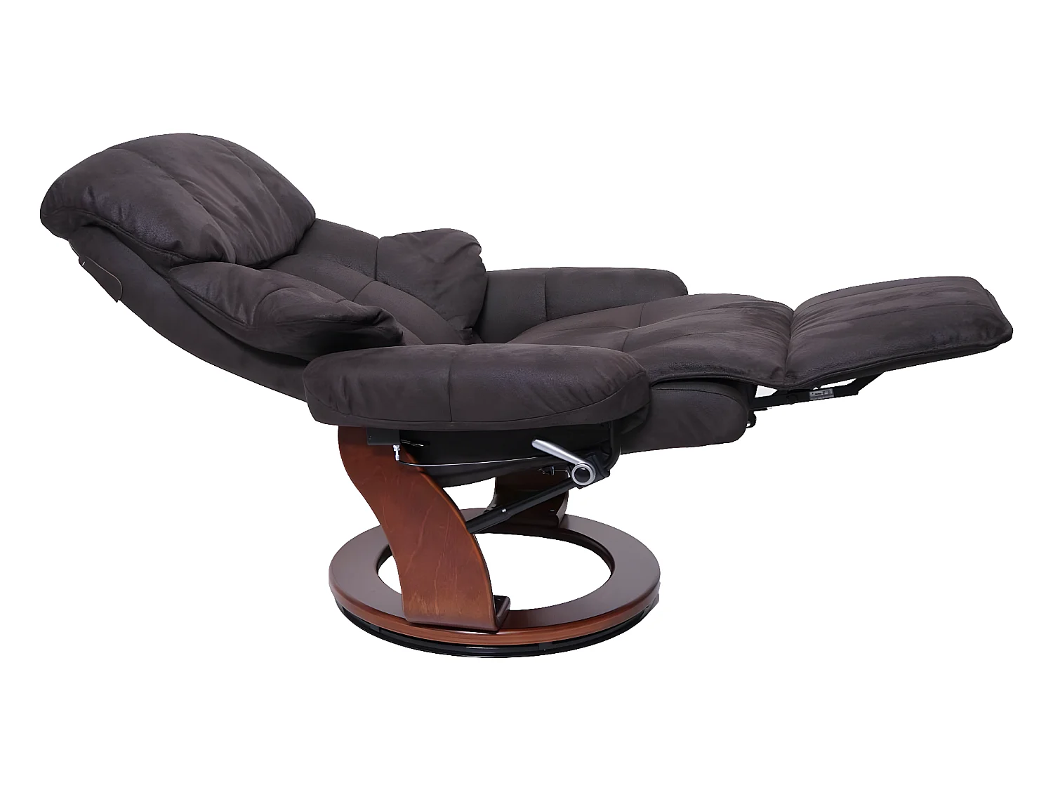 Relaxsessel Windsor 2, Braun-schwarz, Walnuss-Optik