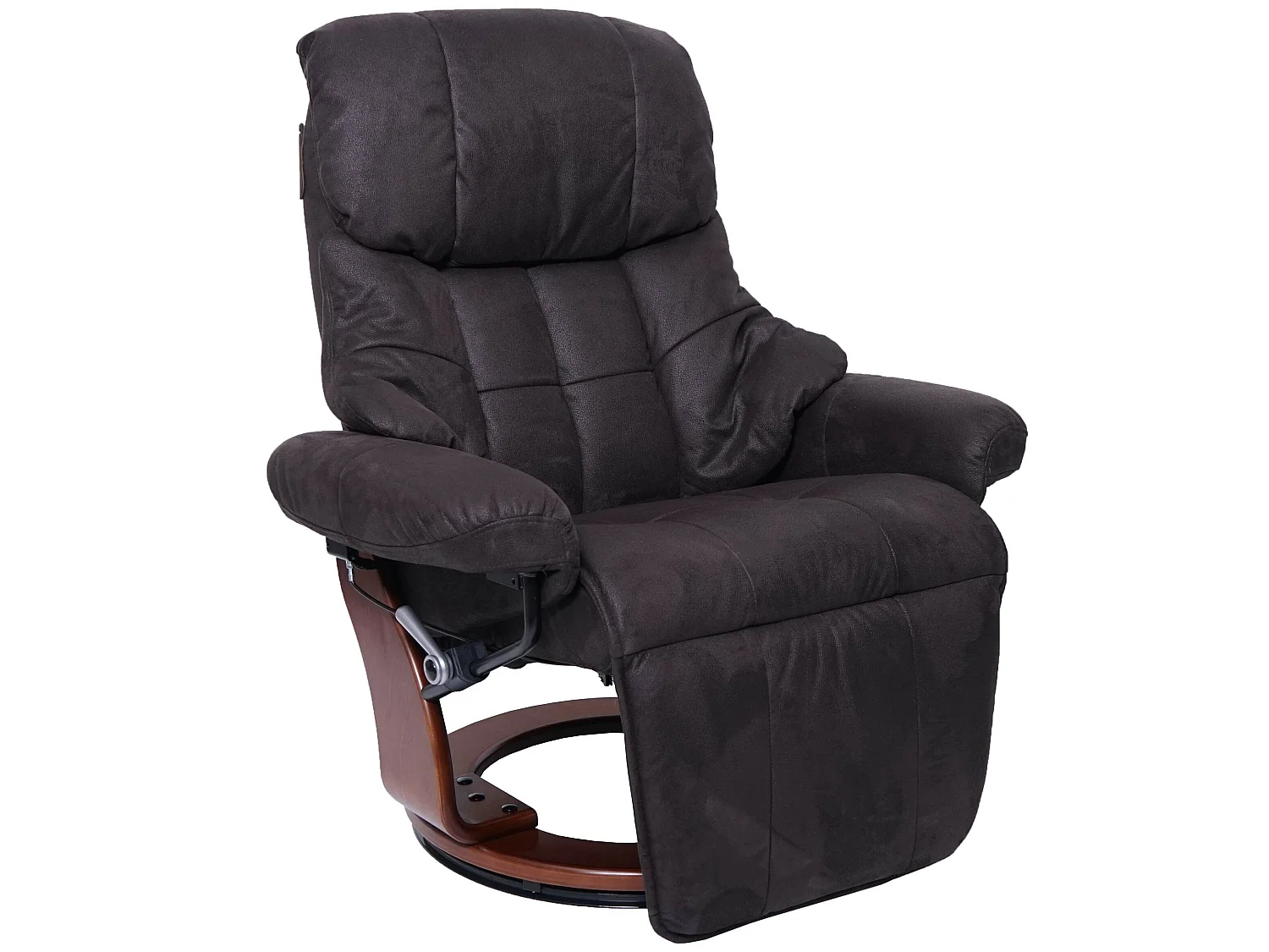 Relaxsessel Windsor 2, Braun-schwarz, Walnuss-Optik