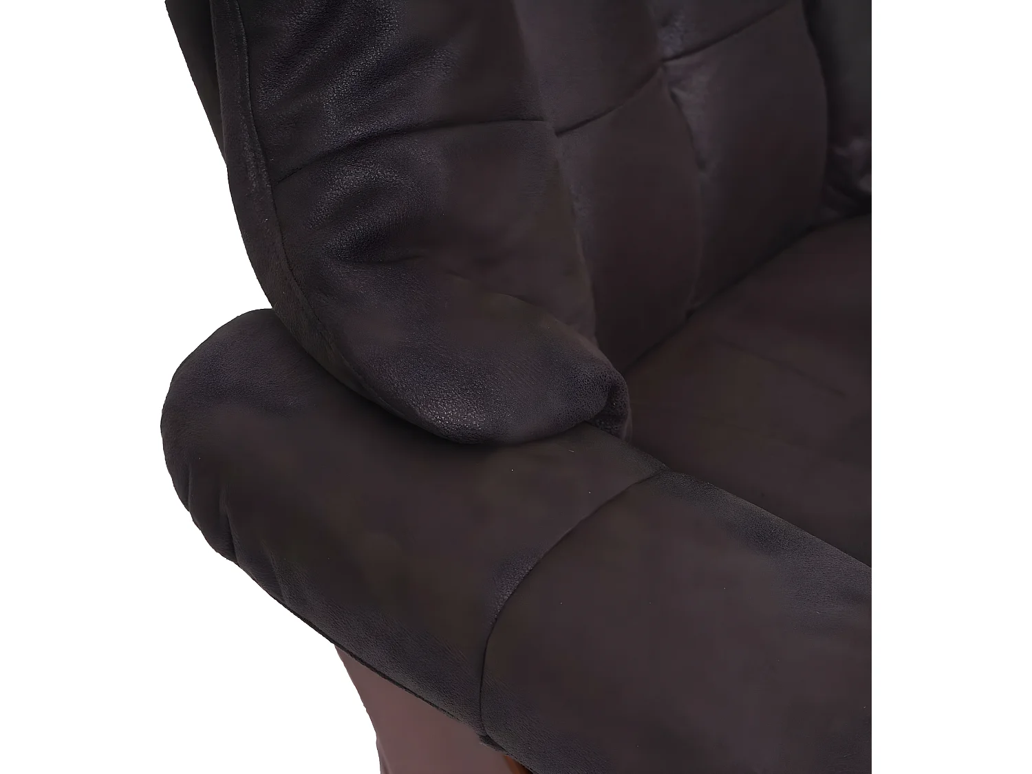 Relaxsessel Windsor 2, Braun-schwarz, Walnuss-Optik