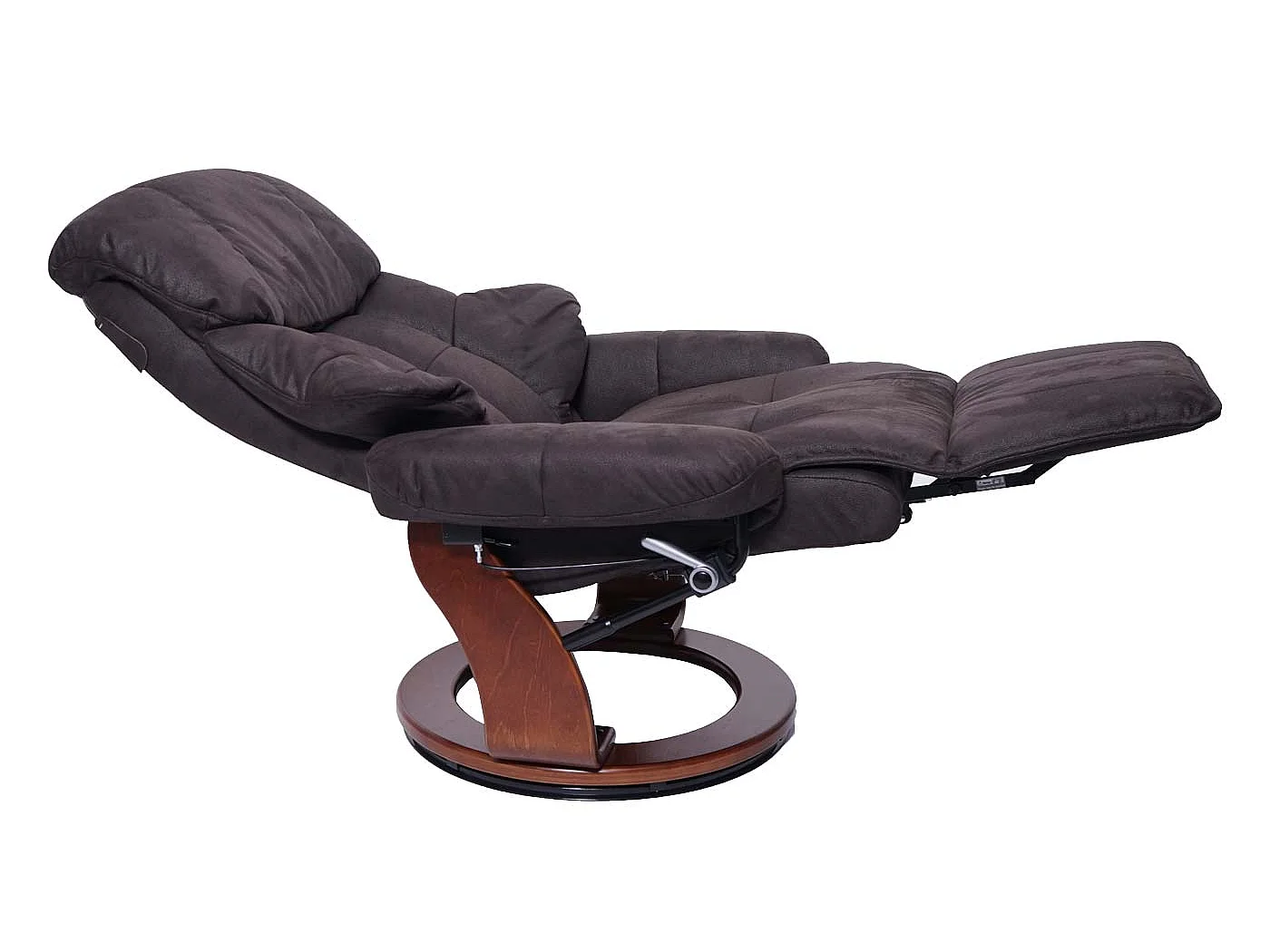 Leżanka Windsor 2,  brązowo-czarny, orzechowy wygląd