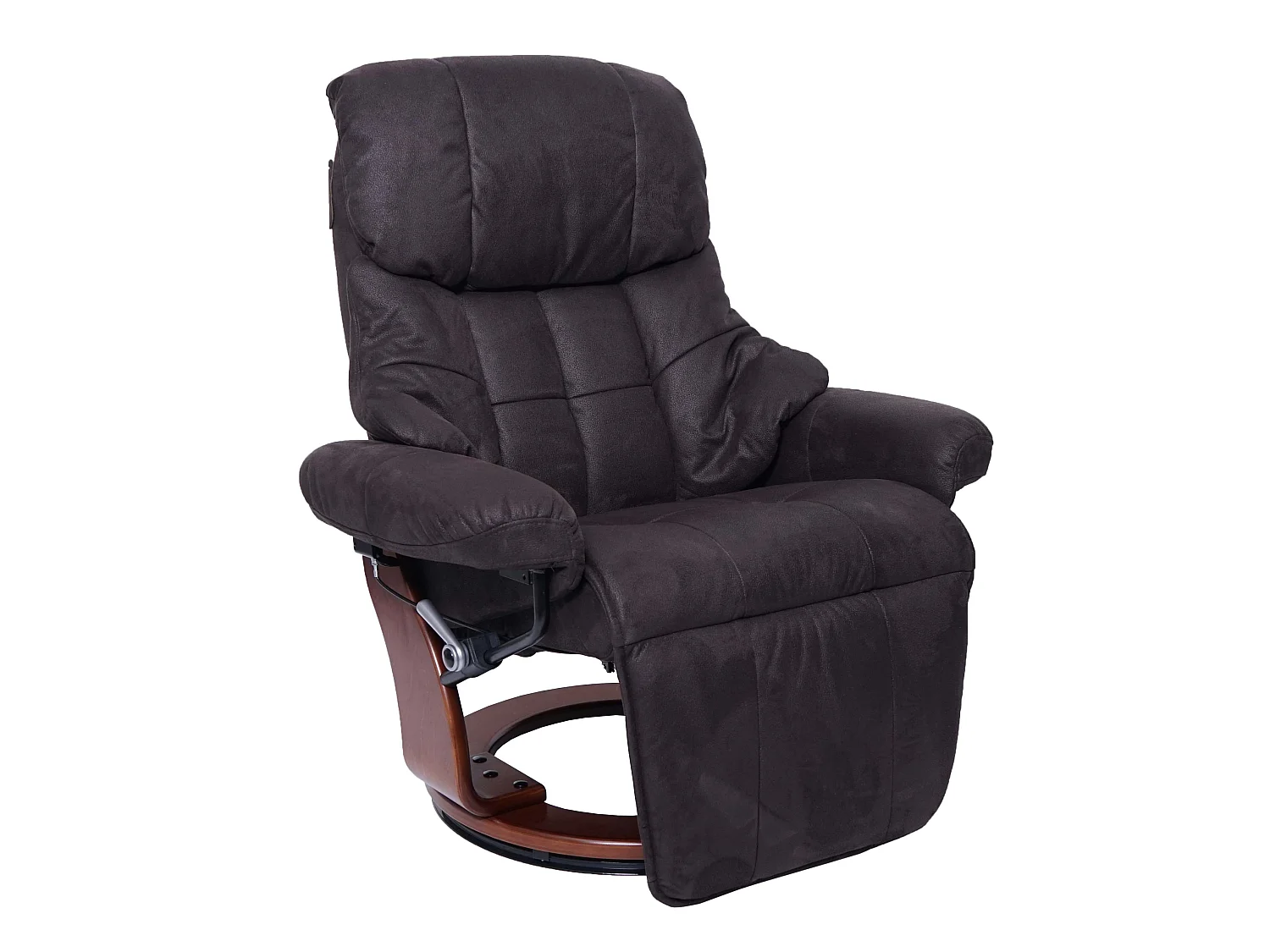 Leżanka Windsor 2,  brązowo-czarny, orzechowy wygląd