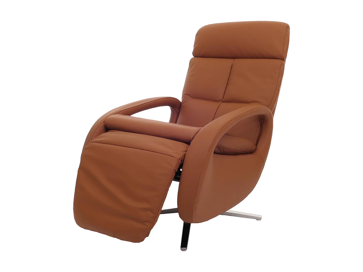 Relaxsessel MCW-L11 drehbar, Voll-Leder, Braun