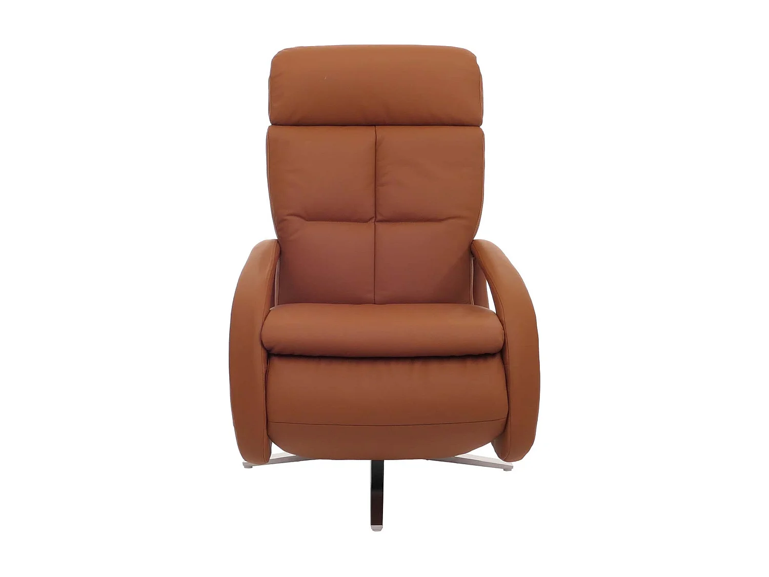 Relaxsessel MCW-L11 drehbar, Voll-Leder, Braun