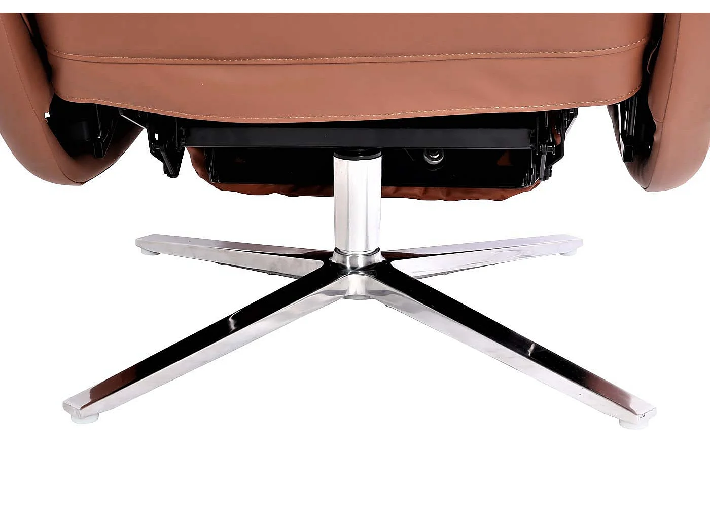 Relaxsessel MCW-L11 drehbar, Voll-Leder, Braun