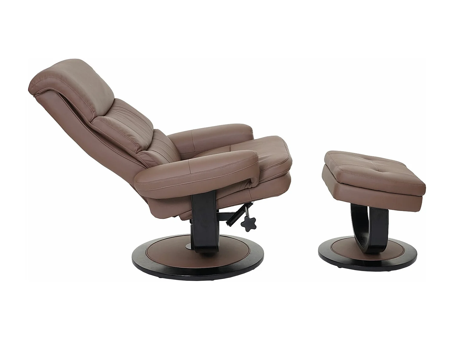 Relaxfauteuil MCW-C16,  kunstleer chocolade