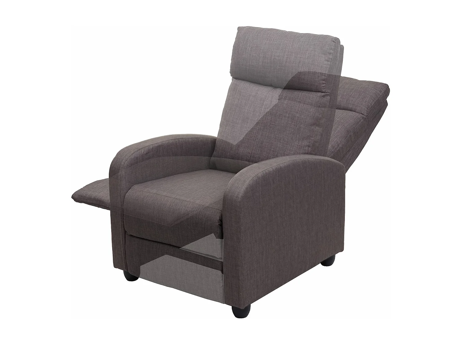 Relaxfauteuil MCW-F76,  grijsbruin